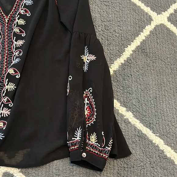 Sheer Embroidered Blouse - Picture 6 of 11